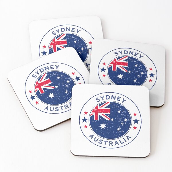 Item preview, Sydney Australia Badge – Vintage Flag & Coastal Emblem designed and sold by ArtByKatti.