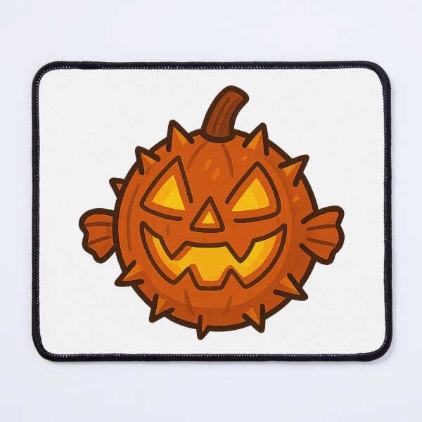 Item preview, Jack-o-Puff Pumpkin Fish designed and sold by CanSparkleArt.