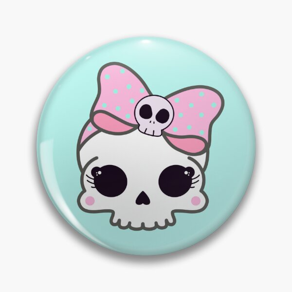 Item preview, Pretty Skull with Pink Bow & Big Eyes designed and sold by SpunkyDoodles.
