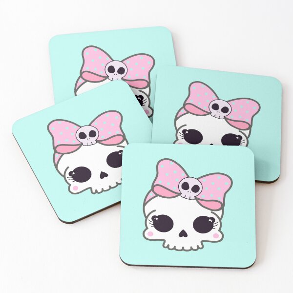 Item preview, Pretty Skull with Pink Bow & Big Eyes designed and sold by SpunkyDoodles.