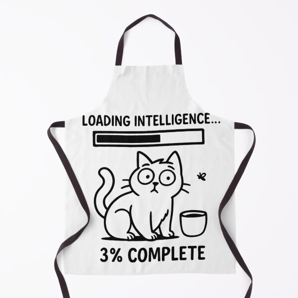 Item preview, Loading Intelligence – Funny Derpy Cat Cartoon Design designed and sold by jelonkaa.