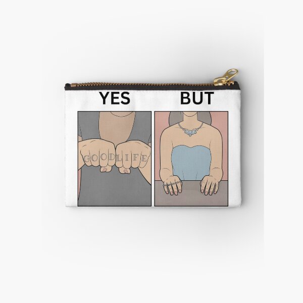 Item preview, Yes But Good Life Tattoo Version - Thanksgiving, Christmas And Birthday Party Gift Ideas for Memes Lovers and Fans designed and sold by Memeing Everything.
