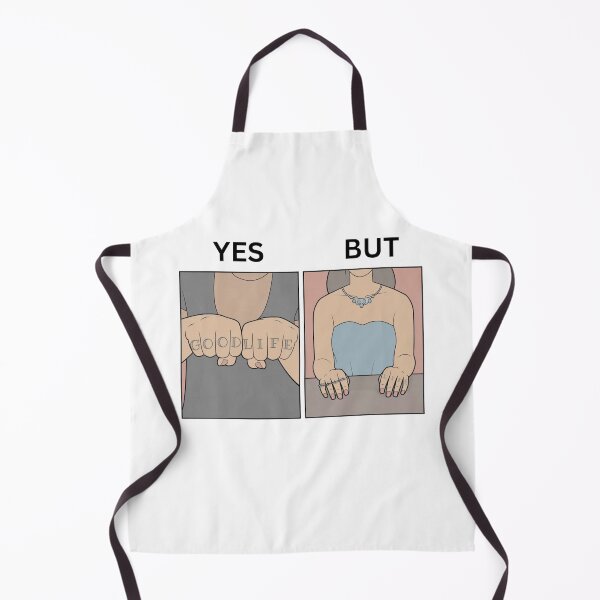 Item preview, Yes But Good Life Tattoo Version - Thanksgiving, Christmas And Birthday Party Gift Ideas for Memes Lovers and Fans designed and sold by Memeing Everything.