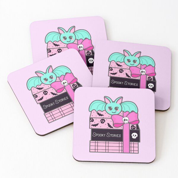 Item preview, Spooky Books with Pink Bow, Skull & Cute Bat designed and sold by SpunkyDoodles.