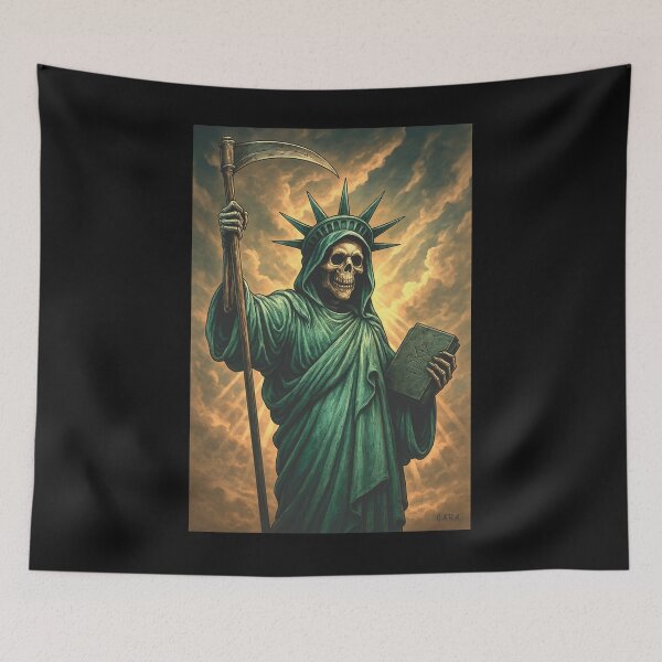 Item preview, "Grim Reaper of Liberty – Dark Freedom Tribute" designed and sold by GARAPROMOCIONES.