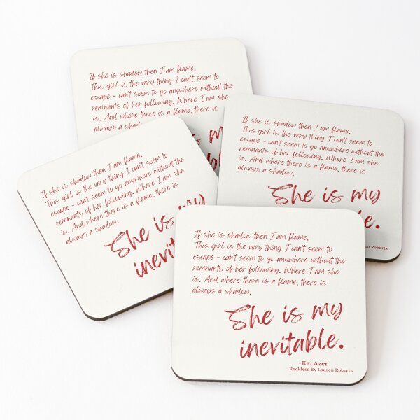 Item preview, Kai Azer Reckless Book Quote designed and sold by R-E-PhotoDesign.