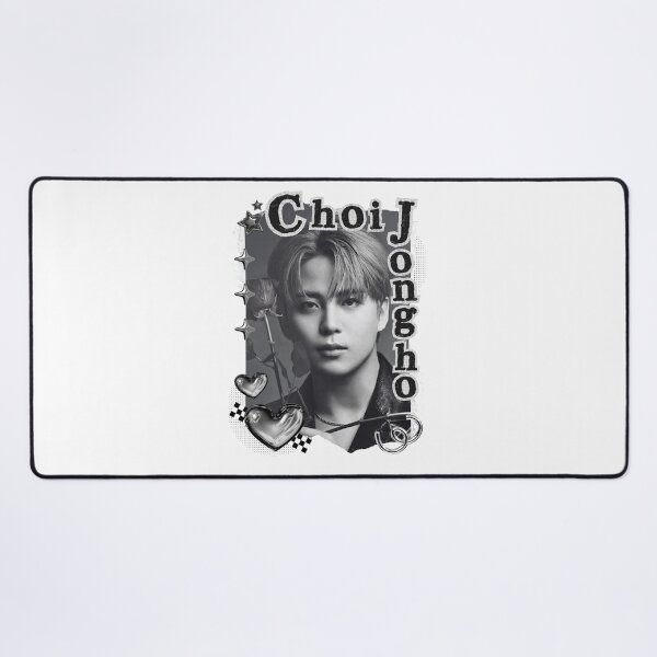 Item preview, Ateez Choi Jongho Kpop Boy Group Card Red Aesthetic Collage Design designed and sold by AJUNICE STUDIO.