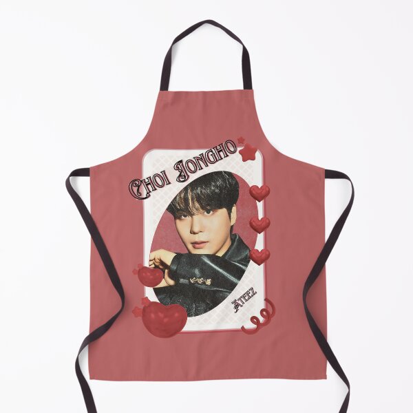 Item preview, Ateez Choi Jongho Kpop Boy Group Card Red Aesthetic Collage Design designed and sold by AJUNICE STUDIO.