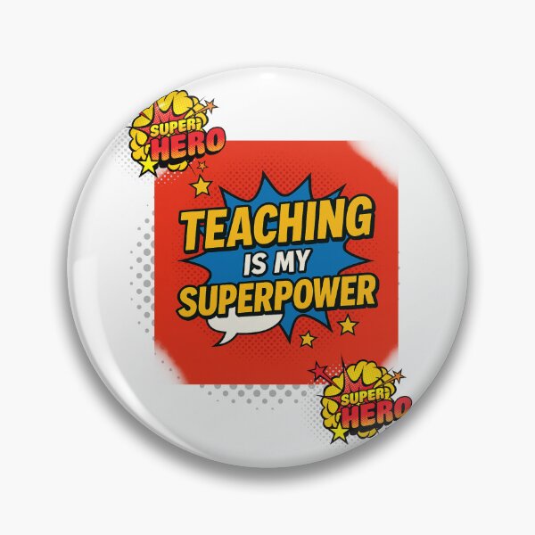 Item preview, Teaching is My Superpower – Fun Teacher Graphic designed and sold by kindacutecompany.