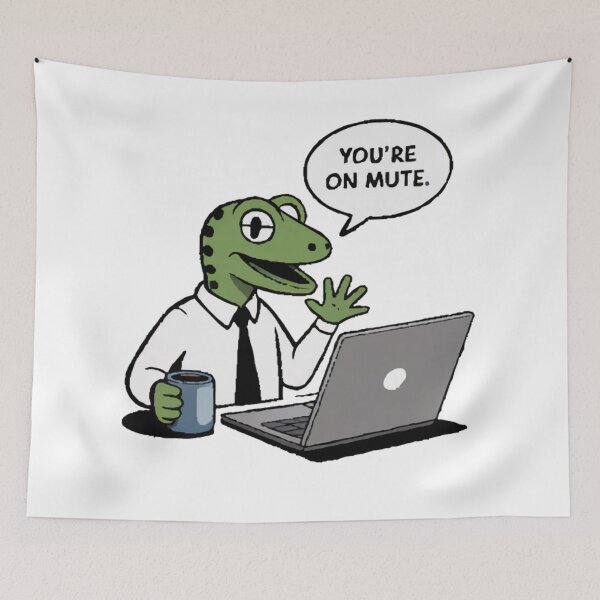 Item preview, funny lizard Zoom Call Lizard designed and sold by Uglyandcute.