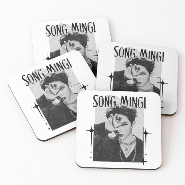 Item preview, Ateez Song Mingi Kpop Boy group Scrapbook Collage Cozy Y2K Vintage Design designed and sold by HELL0WBELLO.