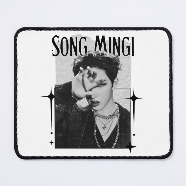 Item preview, Ateez Song Mingi Kpop Boy group Scrapbook Collage Cozy Y2K Vintage Design designed and sold by HELL0WBELLO.