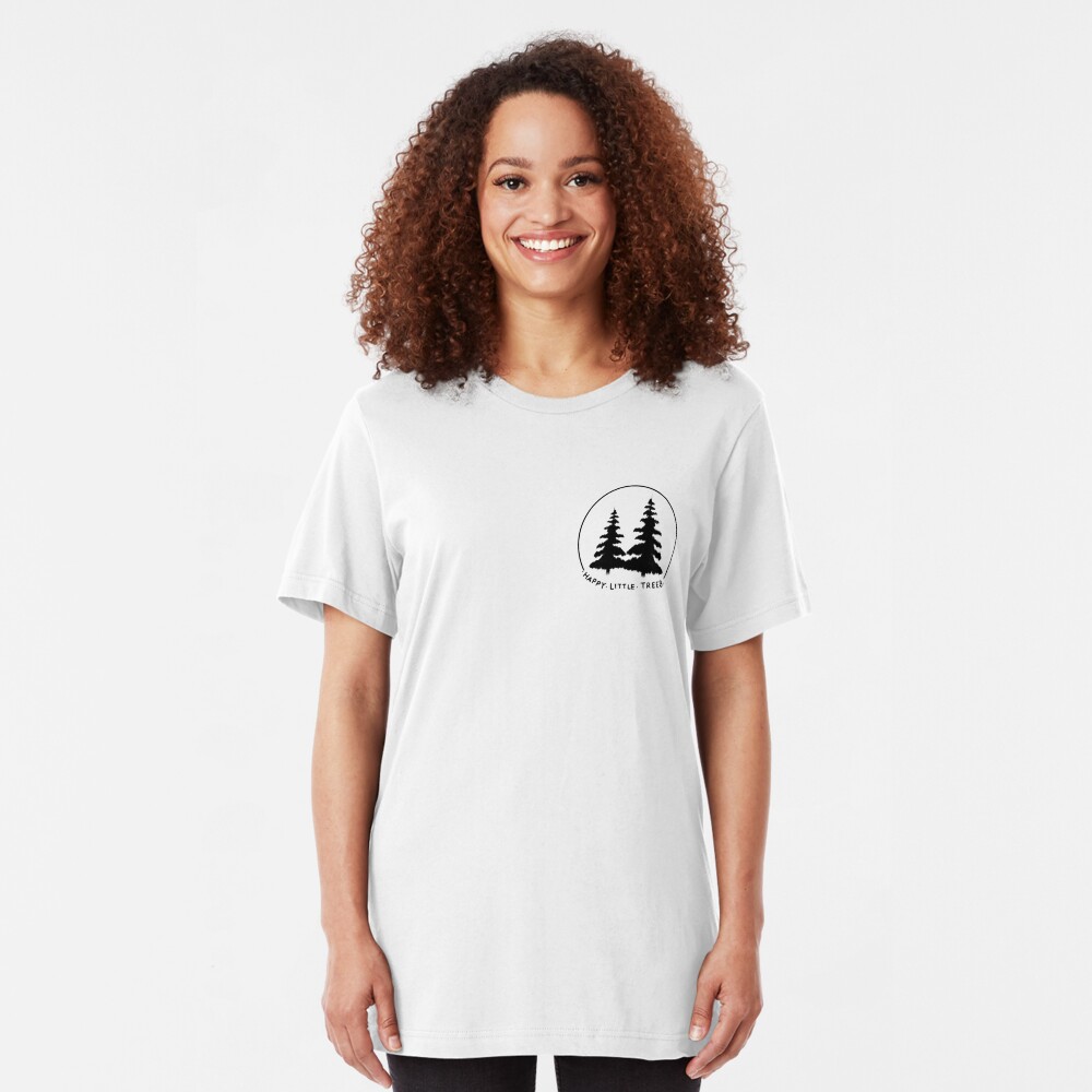 Happy Little Trees Slim Fit T-Shirt