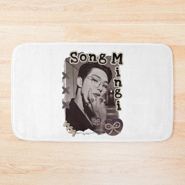 Item preview, Ateez Song Mingi Kpop Boy group Scrapbook Collage Cozy Y2K Vintage Design designed and sold by HELL0WBELLO.