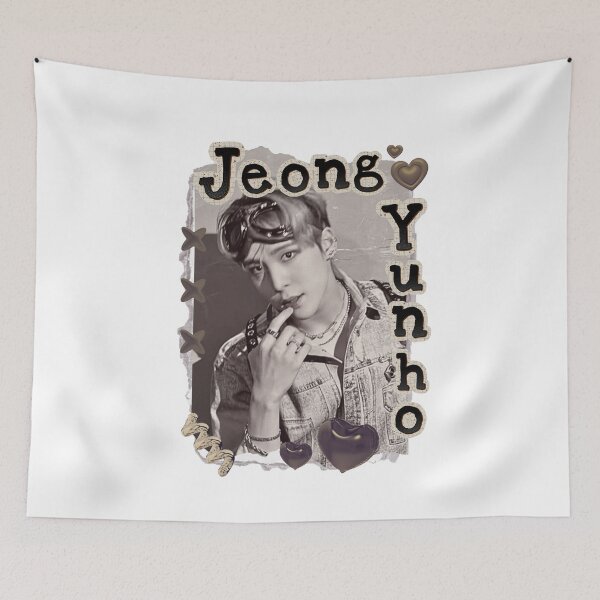 Item preview, Ateez Jeong Yunho Kpop Boy group Scrapbook Collage Cozy Y2K Vintage Design designed and sold by HELL0WBELLO.