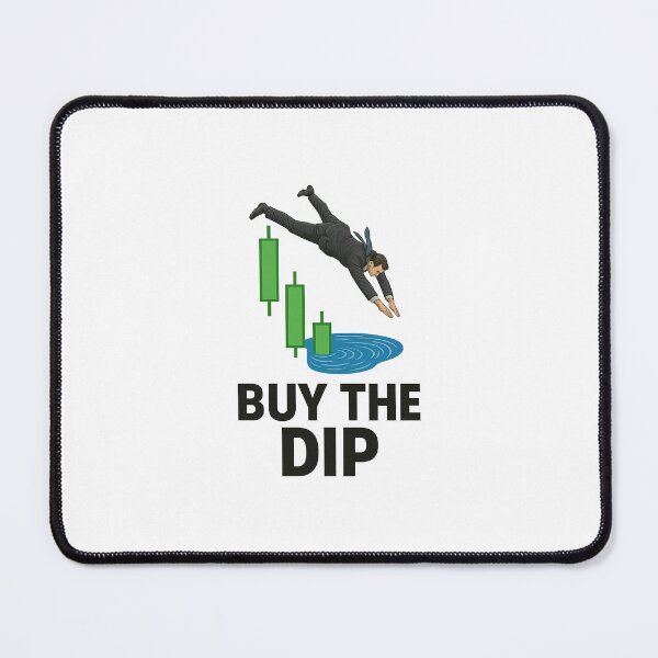Item preview, Buy The Dip – Businessman Diving Into Bullish Candlestick Chart designed and sold by BullishJunkie.