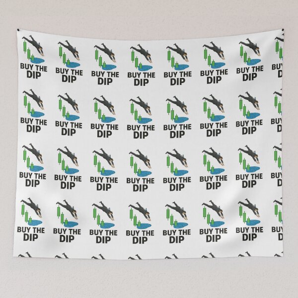 Item preview, Buy The Dip – Businessman Diving Into Bullish Candlestick Chart designed and sold by BullishJunkie.