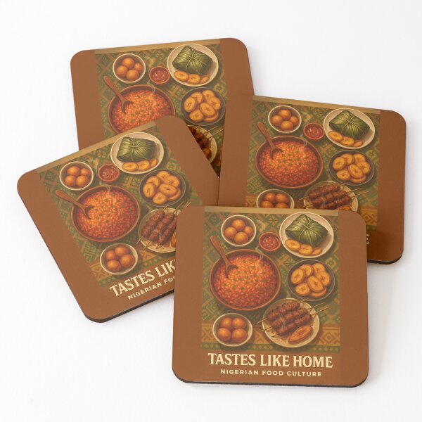 Item preview, Tastes Like Home – Nigerian Food Culture Poster designed and sold by astersgraphics.