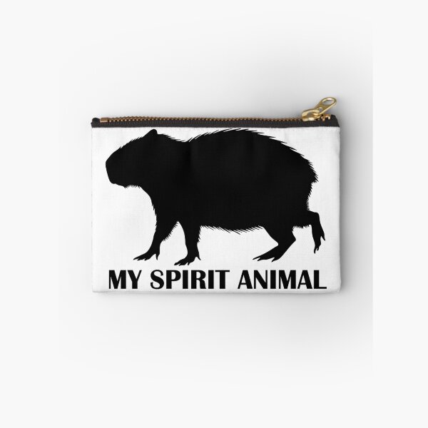 Item preview, Black Capybara Silhouette – My Spirit Animal is capybara designed and sold by EmeraldeaArt.