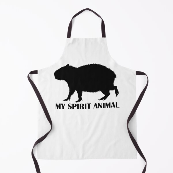 Item preview, Black Capybara Silhouette – My Spirit Animal is capybara designed and sold by EmeraldeaArt.