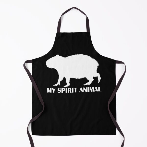 Item preview, White Capybara Silhouette – My Spirit Animal is capybara designed and sold by EmeraldeaArt.
