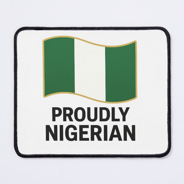Item preview, Proudly Nigerian – Green White Green Flag Art designed and sold by astersgraphics.