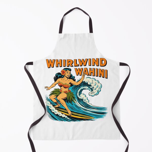 Item preview, Whirlwind Wahini Hawaiian Surf Board Pinup designed and sold by Retroaugogo.