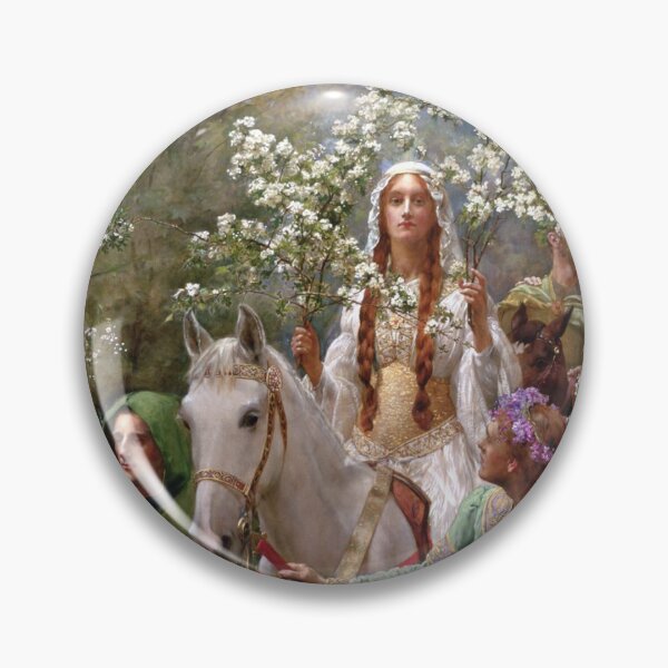 Item preview, Queen Guinevere's Maying c. 1900 by John Collier designed and sold by Cat Lady Designs.