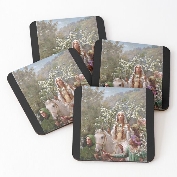 Item preview, Queen Guinevere's Maying c. 1900 by John Collier designed and sold by Cat Lady Designs.