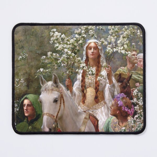 Item preview, Queen Guinevere's Maying c. 1900 by John Collier designed and sold by Cat Lady Designs.