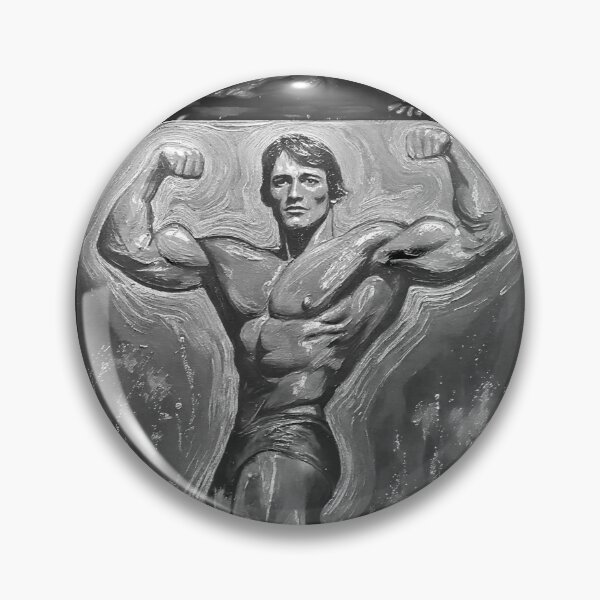 Item preview, Arnie Is Numero Uno - neo expressionism  (Black and White)  designed and sold by CleverCulture.