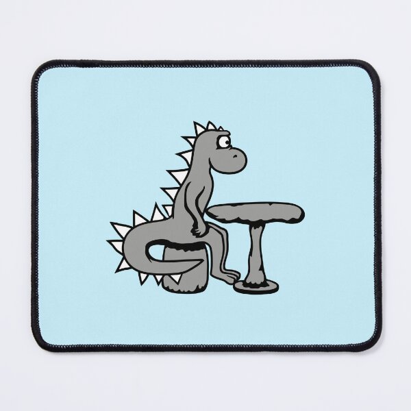 Item preview, Stegosaurus Dinosaur Sitting Table Chair Stone Sad Tired Thinking designed and sold by shirt-o-mat.