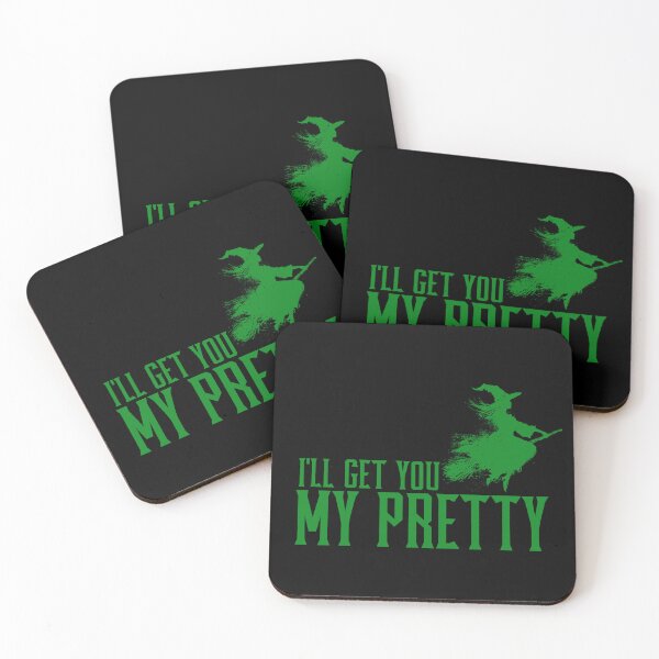 Item preview, I'll Get You My Pretty Text and Witch  designed and sold by LuvGlamGraphics.