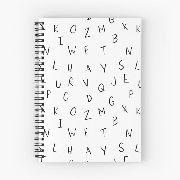 Item preview, Black and white hand written alphabet designed and sold by Adaptixstudio.