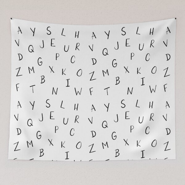 Item preview, Black and white hand written alphabet designed and sold by Adaptixstudio.