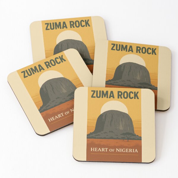 Item preview, Zuma Rock – Nigeria Travel Poster Art designed and sold by astersgraphics.