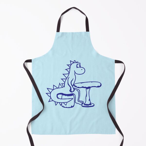 Item preview, Stegosaurus Dinosaur Sitting Table Chair Stone Sad Tired Thinking designed and sold by shirt-o-mat.