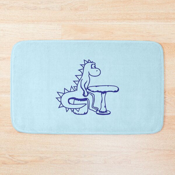 Item preview, Stegosaurus Dinosaur Sitting Table Chair Stone Sad Tired Thinking designed and sold by shirt-o-mat.