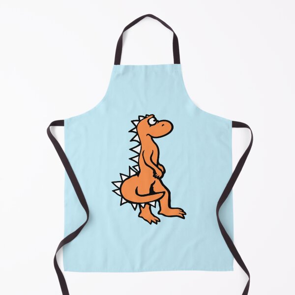 Item preview, Stegosaurus Afraid Fearful Scared Unhappy Stare Comic Cartoon designed and sold by shirt-o-mat.