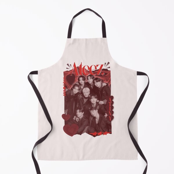 Item preview, Ateez Kpop Boy group Red Y2K Scrapbook Collage Cozy Vintage Design designed and sold by HELL0WBELLO.