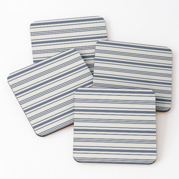 Item preview, Farmhouse Stripe Muted Blue designed and sold by Sharon Schwalbe.