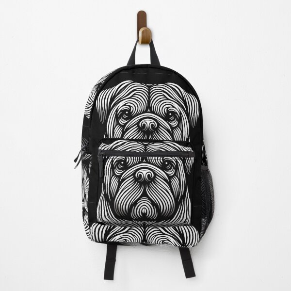 Item preview, Intricate Bulldog Lines Creating Mesmerising Art Design designed and sold by Vibes To VIsual.