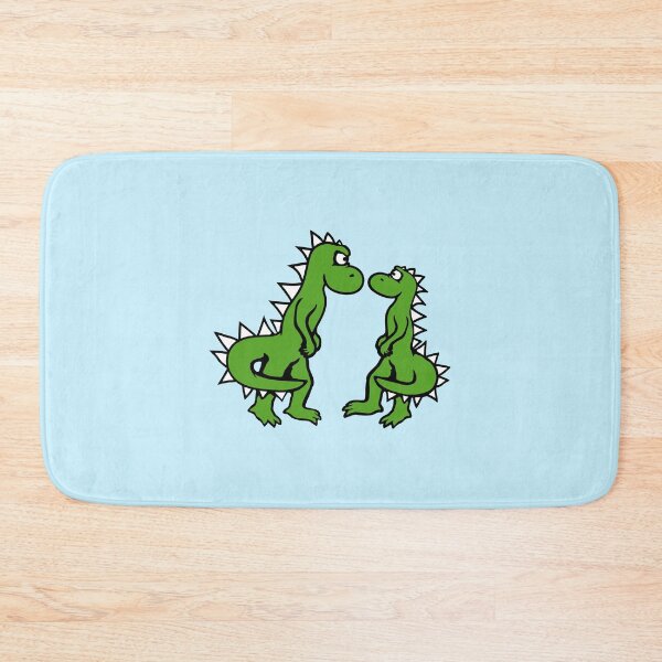 Item preview, 2 Stegosaurus Enemies Afraid Fearful Scared Stare Fight designed and sold by shirt-o-mat.