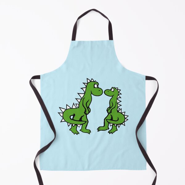 Item preview, 2 Stegosaurus Enemies Afraid Fearful Scared Stare Fight designed and sold by shirt-o-mat.