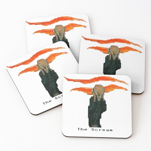 Item preview, the scream in pixels designed and sold by NizDseigne.