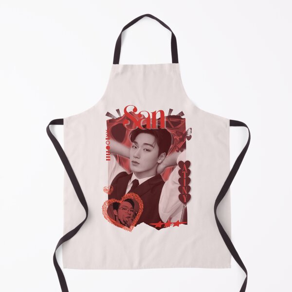 Item preview, Ateez San Kpop Boy group Red Y2K Scrapbook Collage Cozy Vintage Design designed and sold by HELL0WBELLO.
