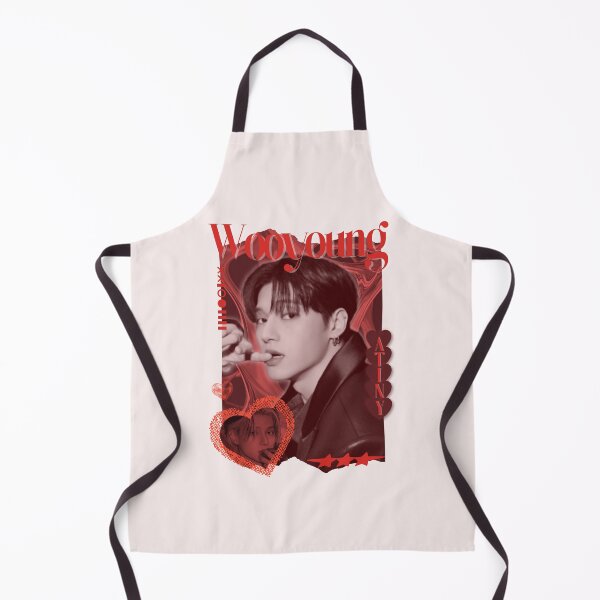 Item preview, Ateez Wooyoung Kpop Boy group Red Y2K Scrapbook Collage Cozy Vintage Design designed and sold by HELL0WBELLO.