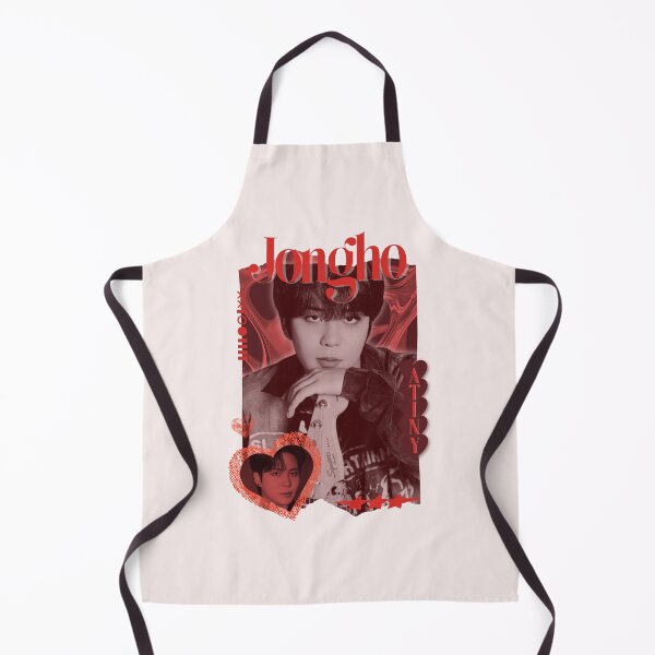 Item preview, Ateez Jongho Kpop Boy group Red Y2K Scrapbook Collage Cozy Vintage Design designed and sold by HELL0WBELLO.