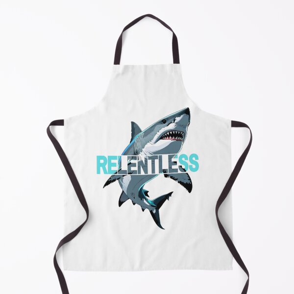 Item preview, RELENTLESS Shark – Bold Motivational Ocean Predator Graphic designed and sold by Yuli Club.