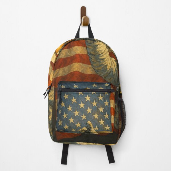 Item preview, Astronaut with American Flag Mural designed and sold by Lolili69.